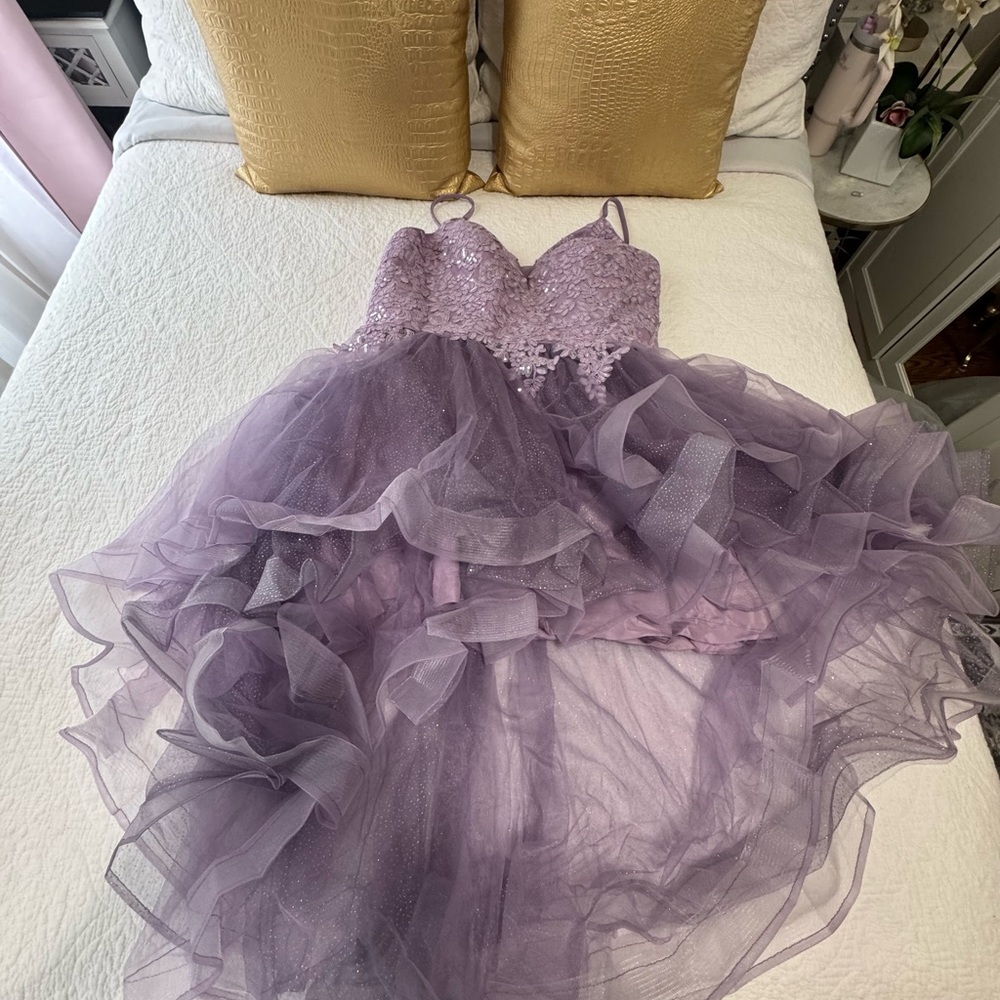 Lavender Lace Kids Dress